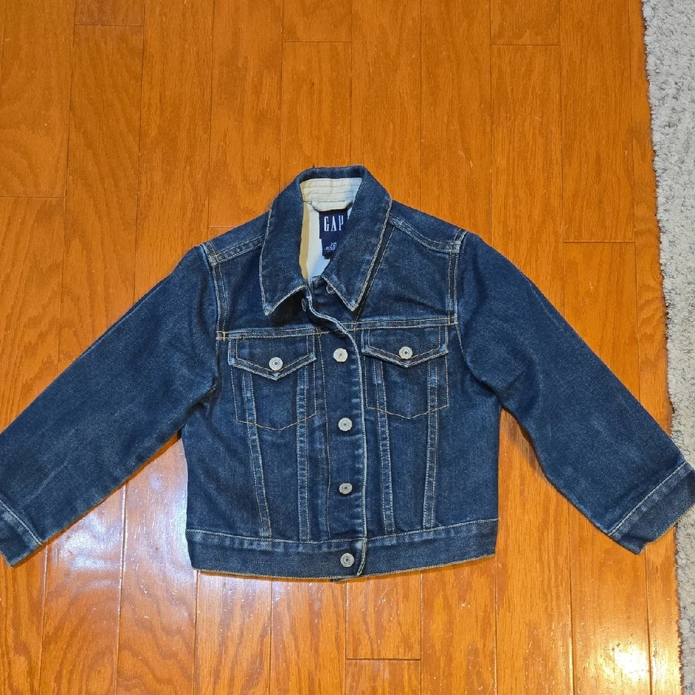 GAP Kids Blue Denim Jacket Size XS (4) EUC